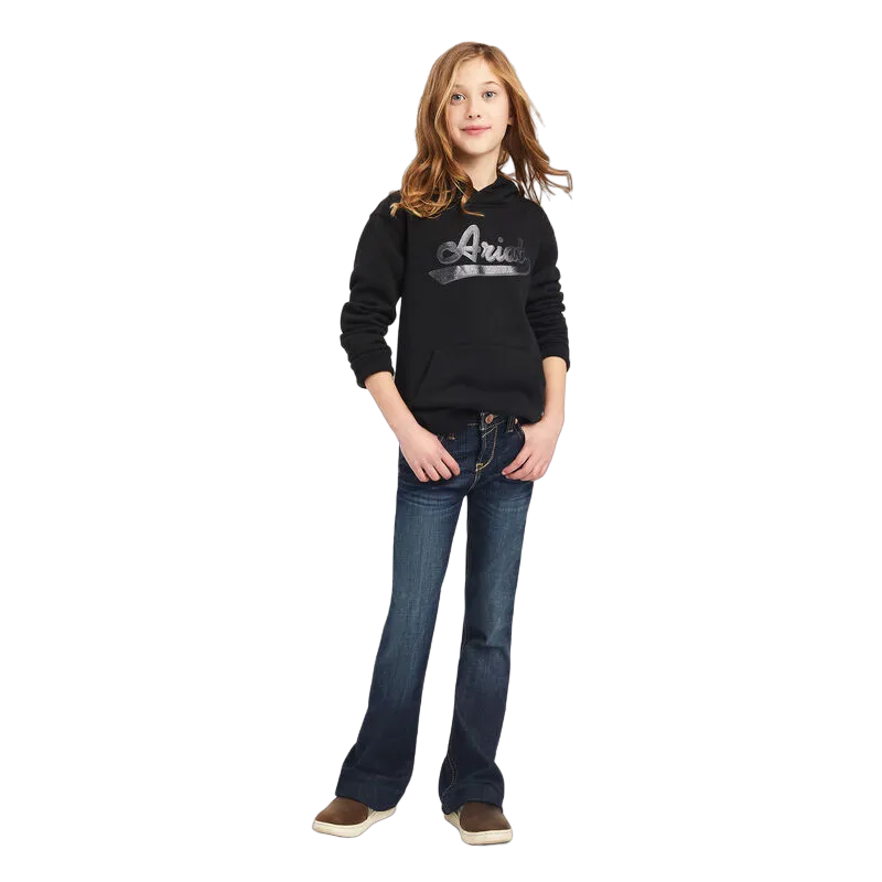 Arithtat Kid's  Real Glitter Logo Hoodie