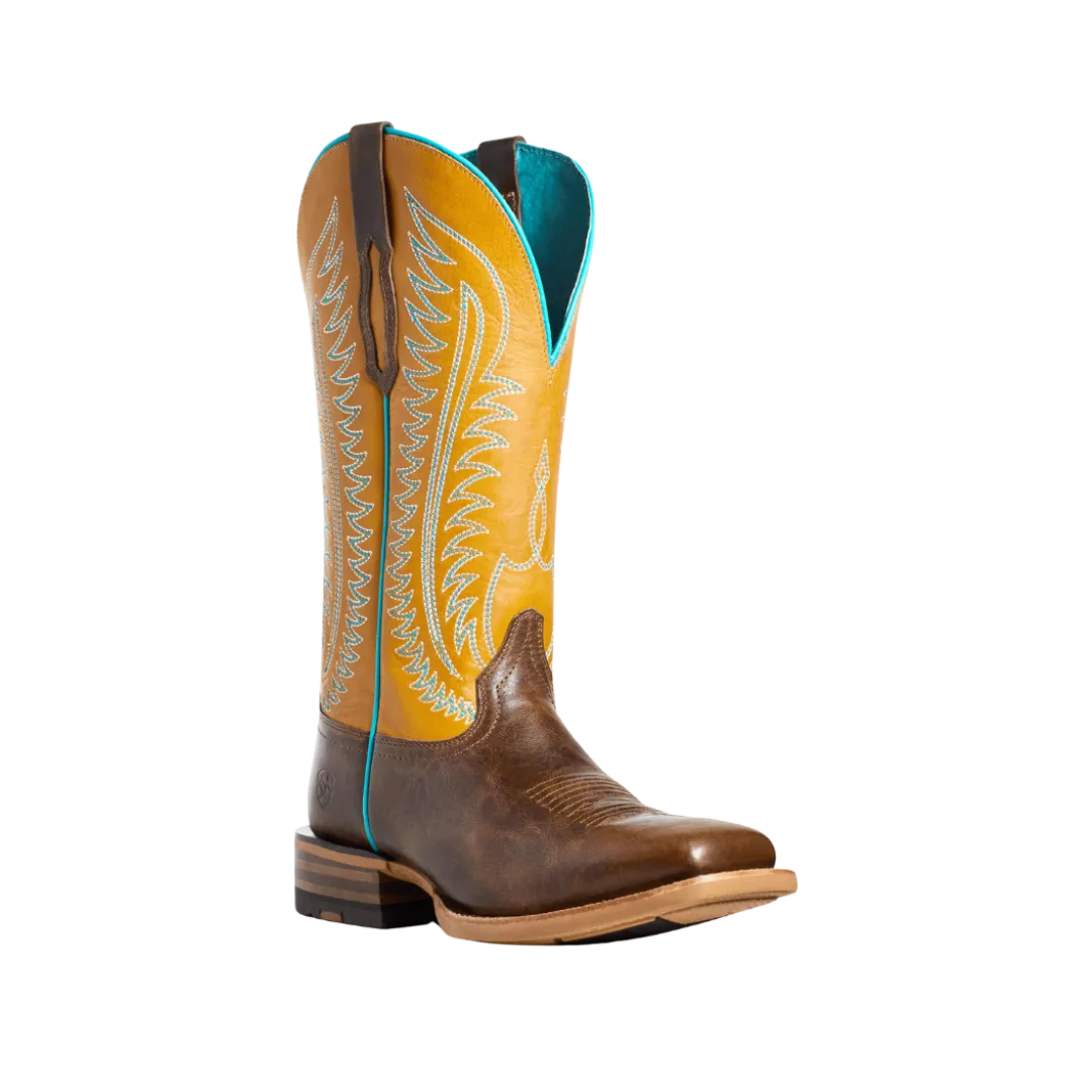 Arithtat Women's Belmont Mustard Cowboy Boots