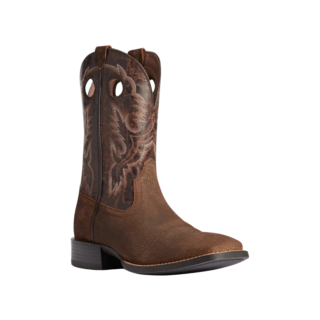 Arithtat Men's Sport Buckout Rough Ginger Cowboy Boots