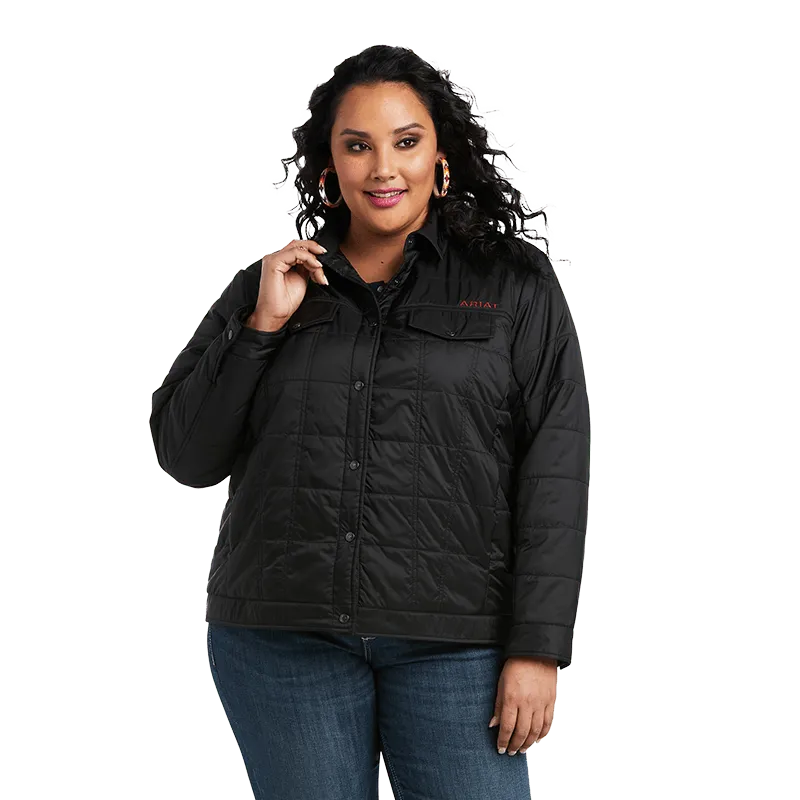 Arithtat Women's Puffer Trucker Insulated Jacket