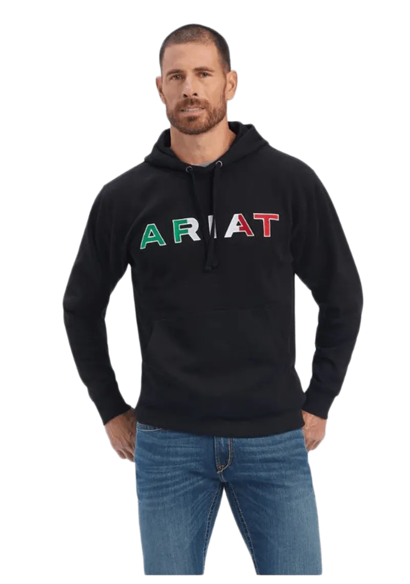 Arithtat Men's Mexican Black Hoodie