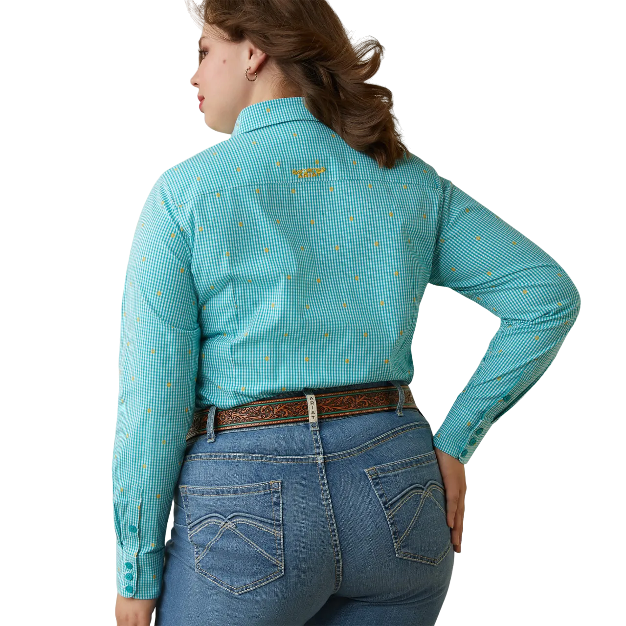 Arithtat Women's Susanna Check Kirby Stretch Shirt