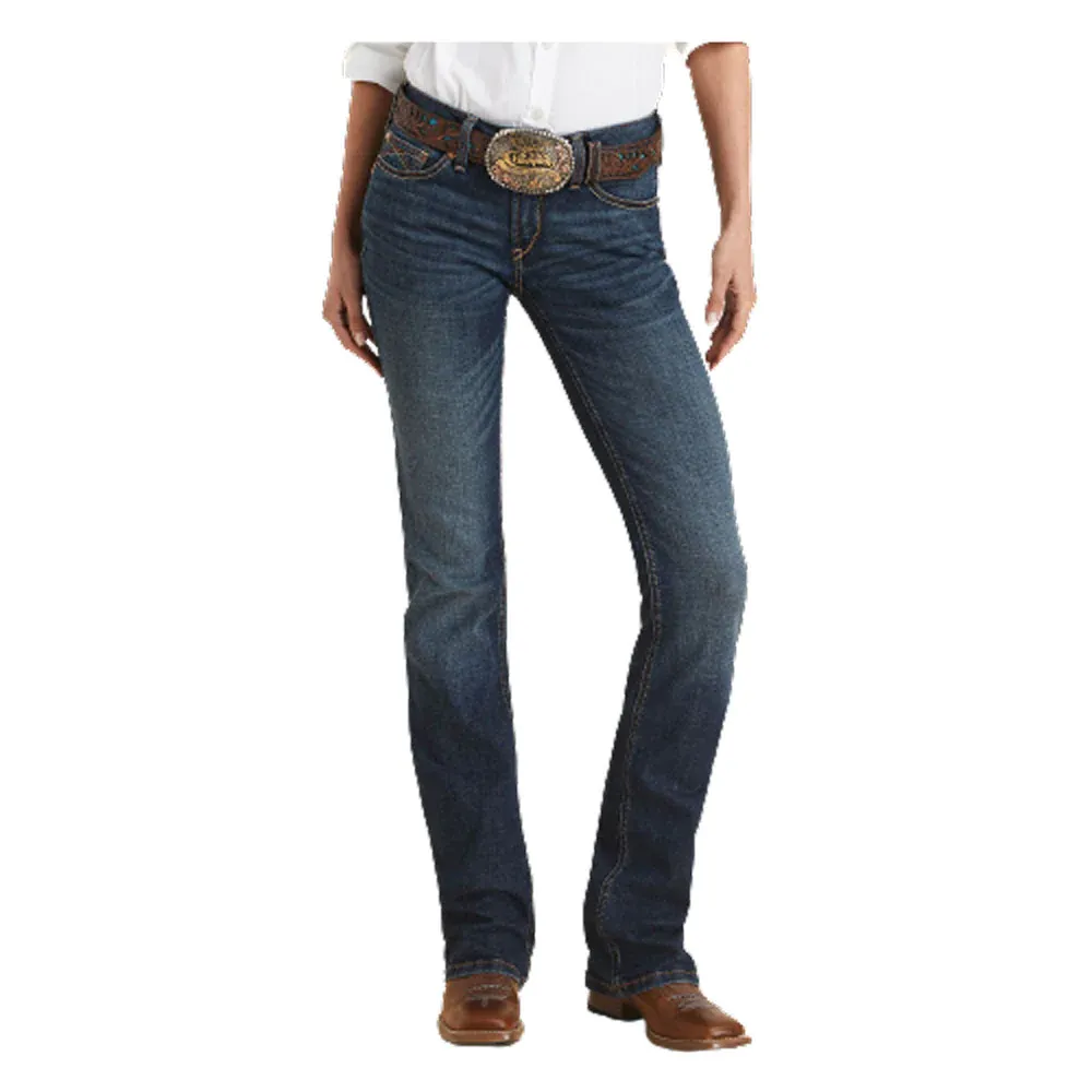 Arithtat Women's Real Amora Mid Rise Bootcut Jeans