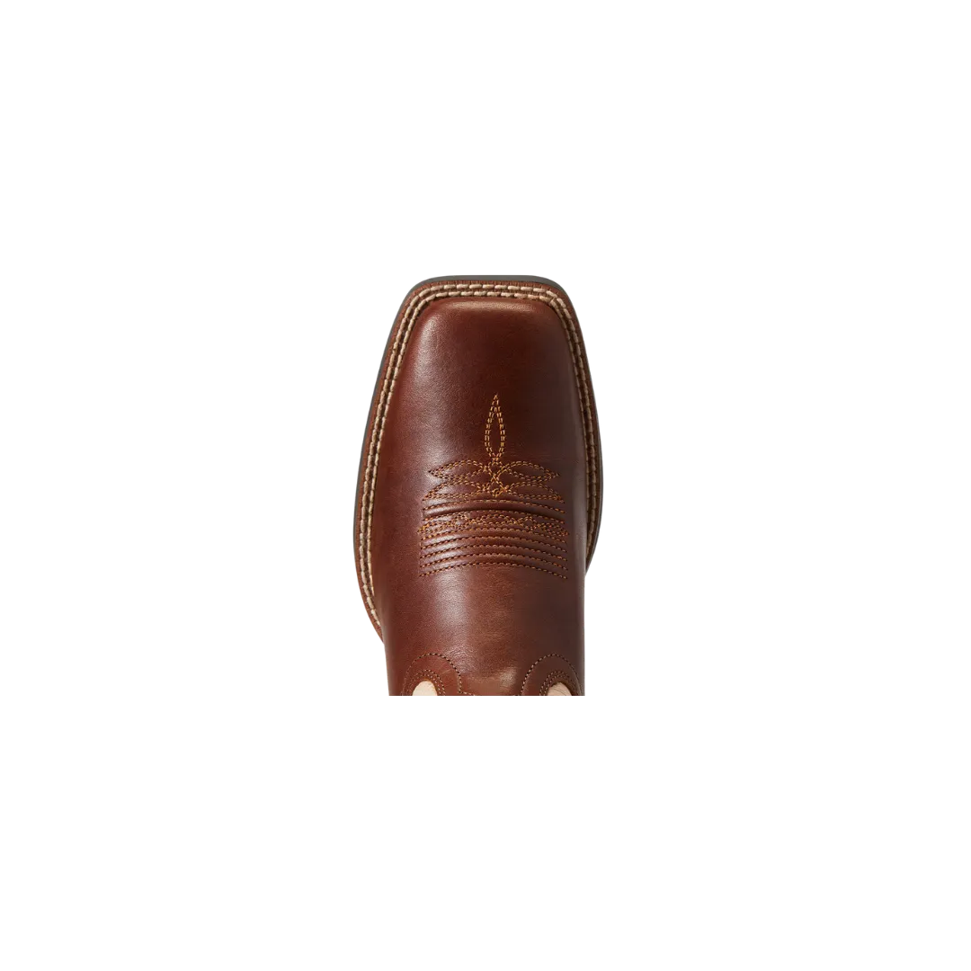 Arithtat Women's Round Up Wide Square Toe StretchFit Western Boot