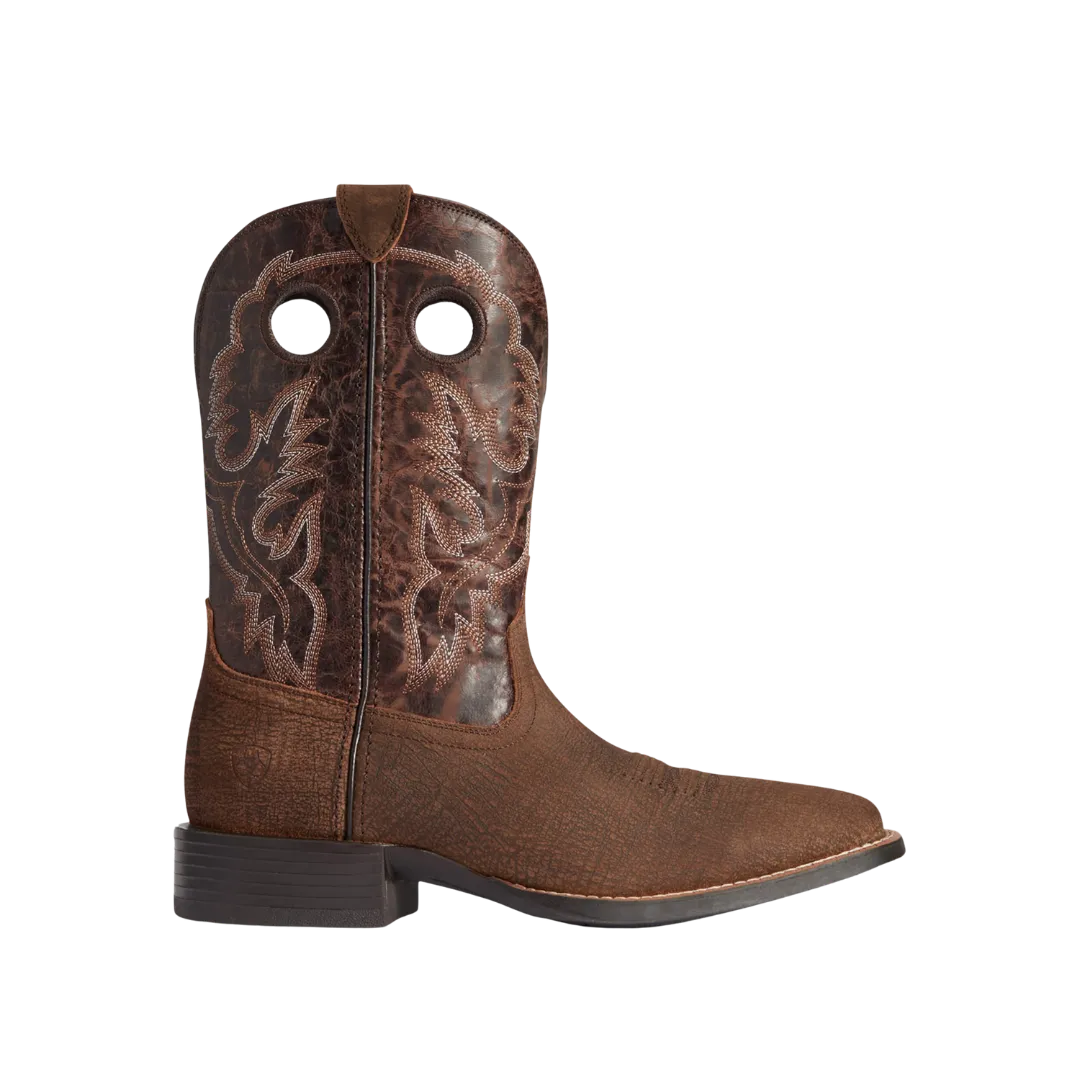 Arithtat Men's Sport Buckout Rough Ginger Cowboy Boots