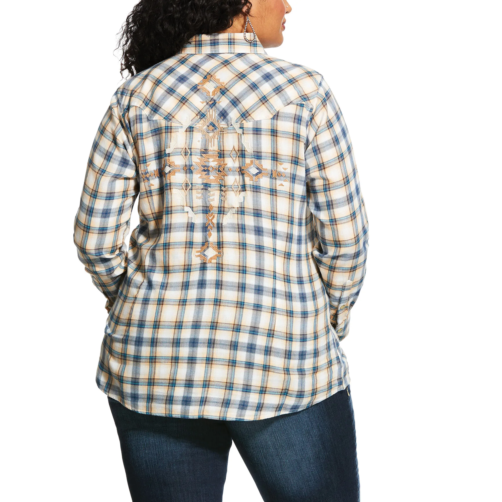 Arithtat Women's Real Natural Plaid Shirt
