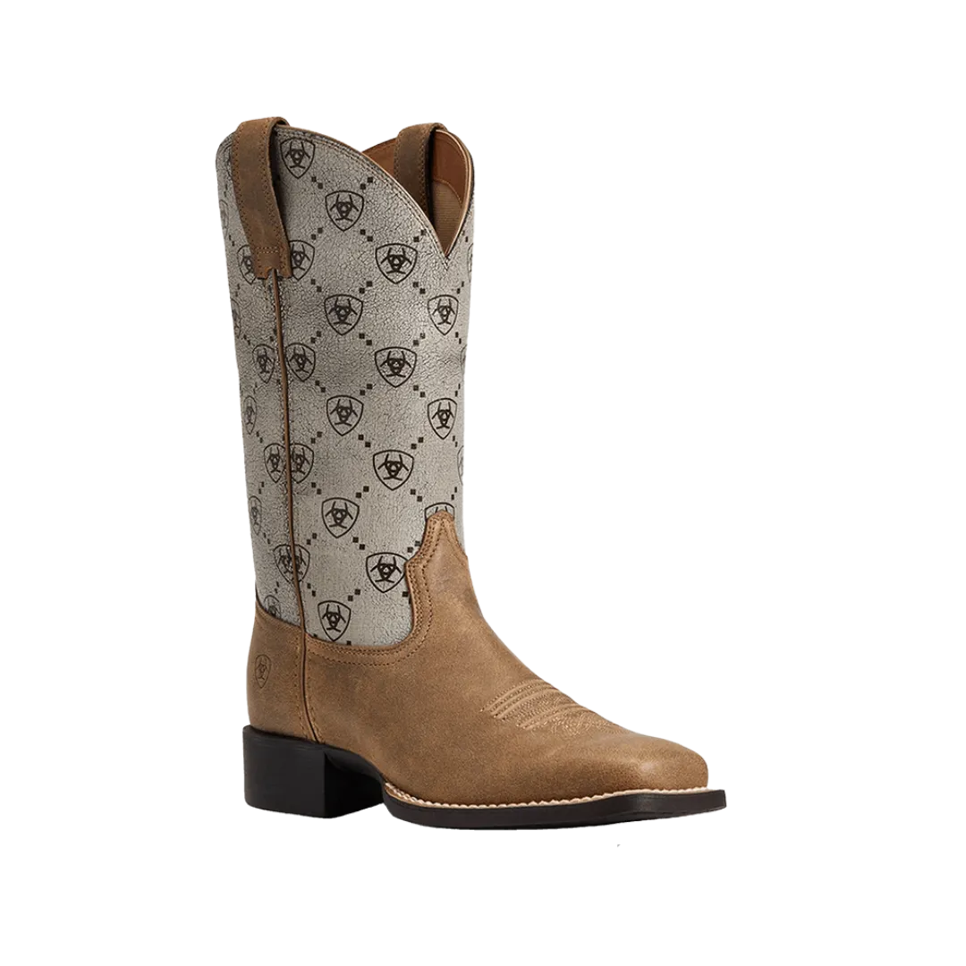 Arithtat Women's Round Up Wide Brown Bomber Square Toe Boot