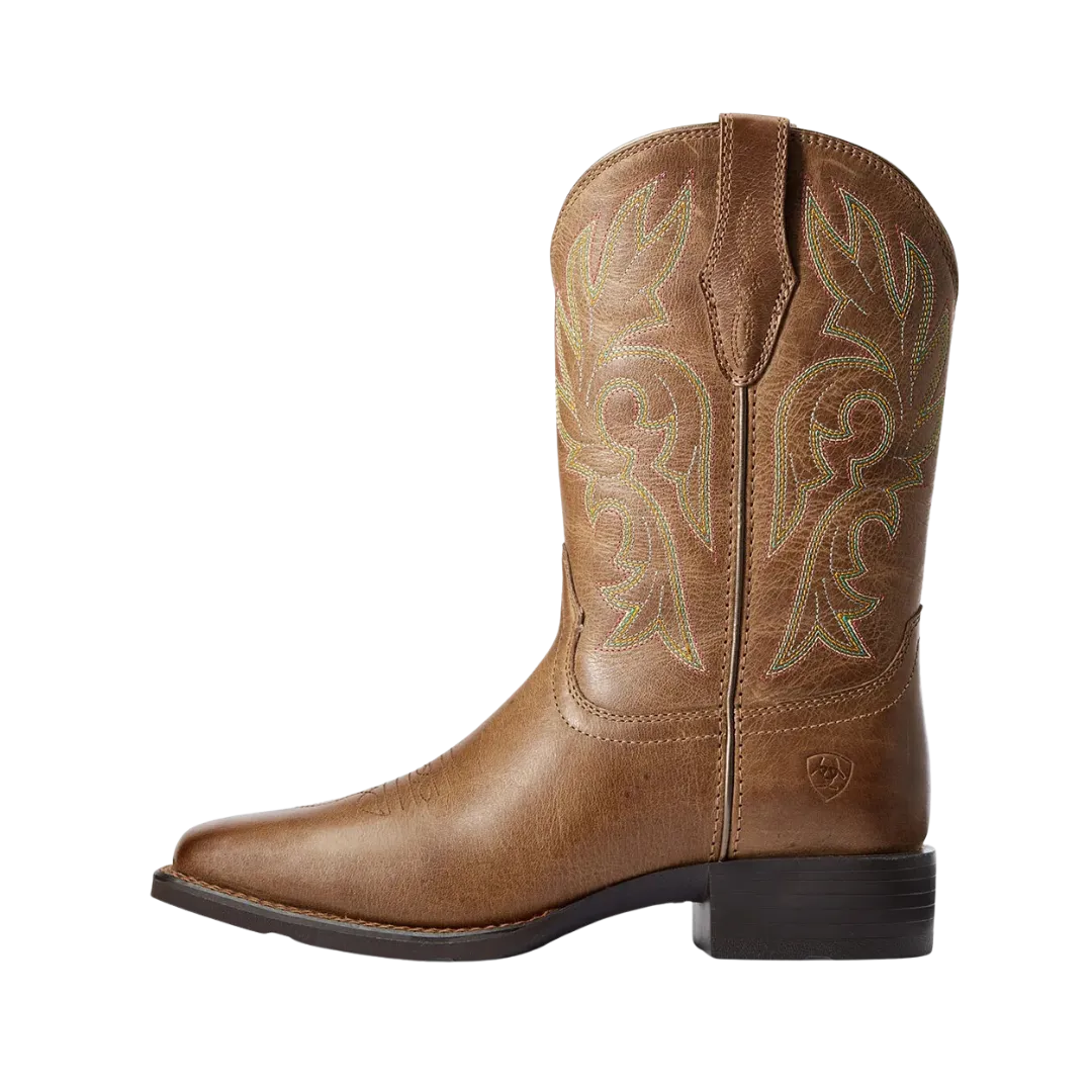 Arithtat Women's Brown Cattle Drive Western Boots
