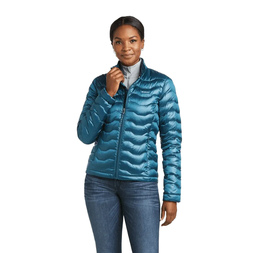 Arithtat Women's Ideal 3.0 Down Iridescent Eurasian Teal Jacket
