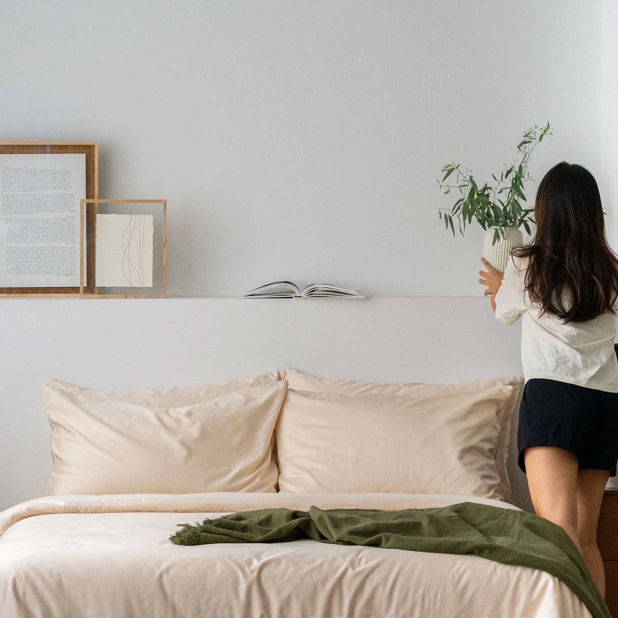 Cotton Fitted Sheet Set