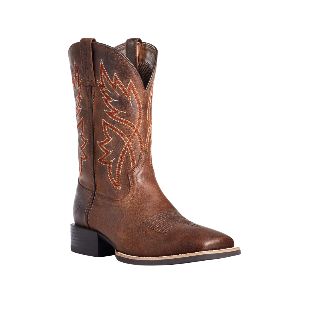 Arithtat Men's Sport Rafter Square Toe Double Espresso Boots