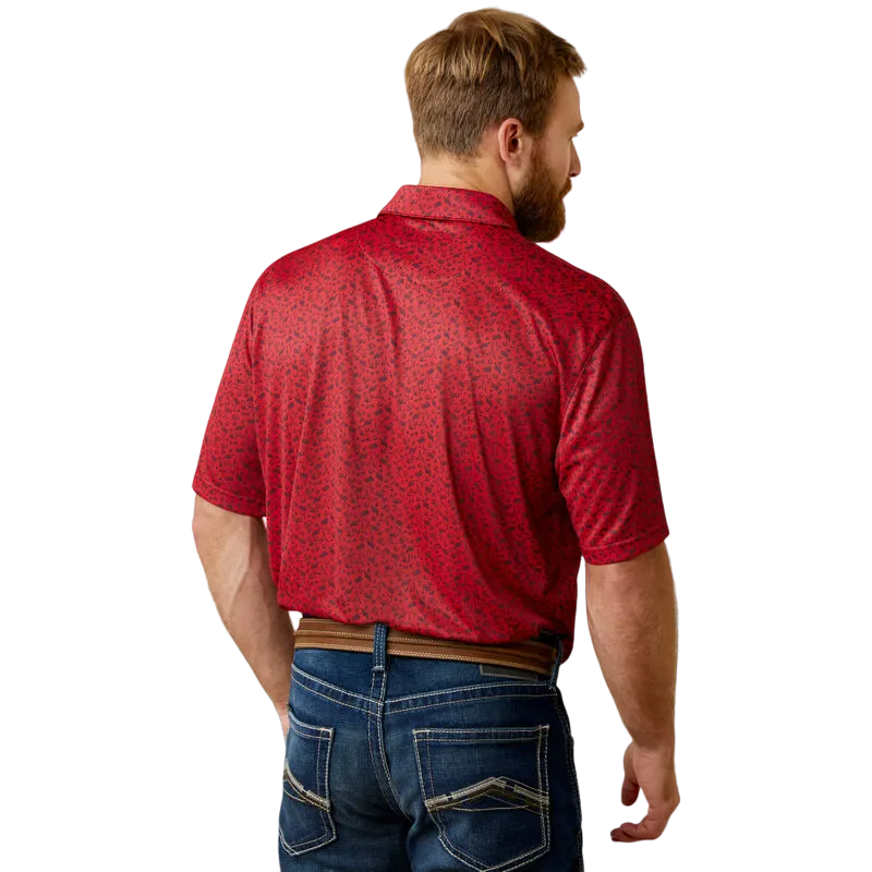Arithtat Men's All Over Print Polo Shirt