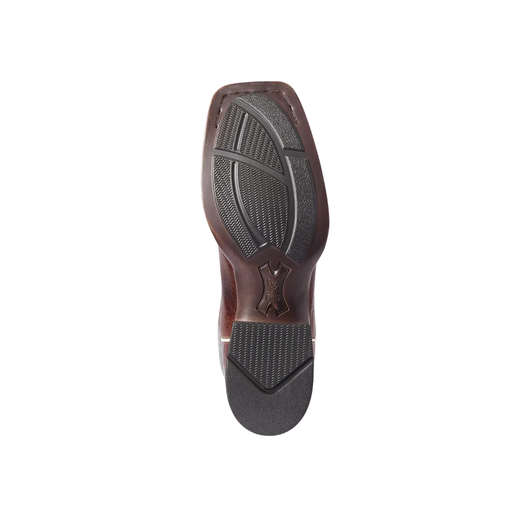 Arithtat Women's Primera Barrel Brown & Teal Stretchfit Boots