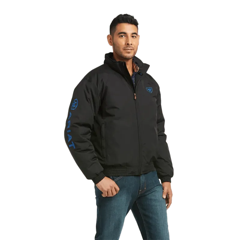 Arithtat Men's Team Logo Concealed Carry Black Insulated Jacket