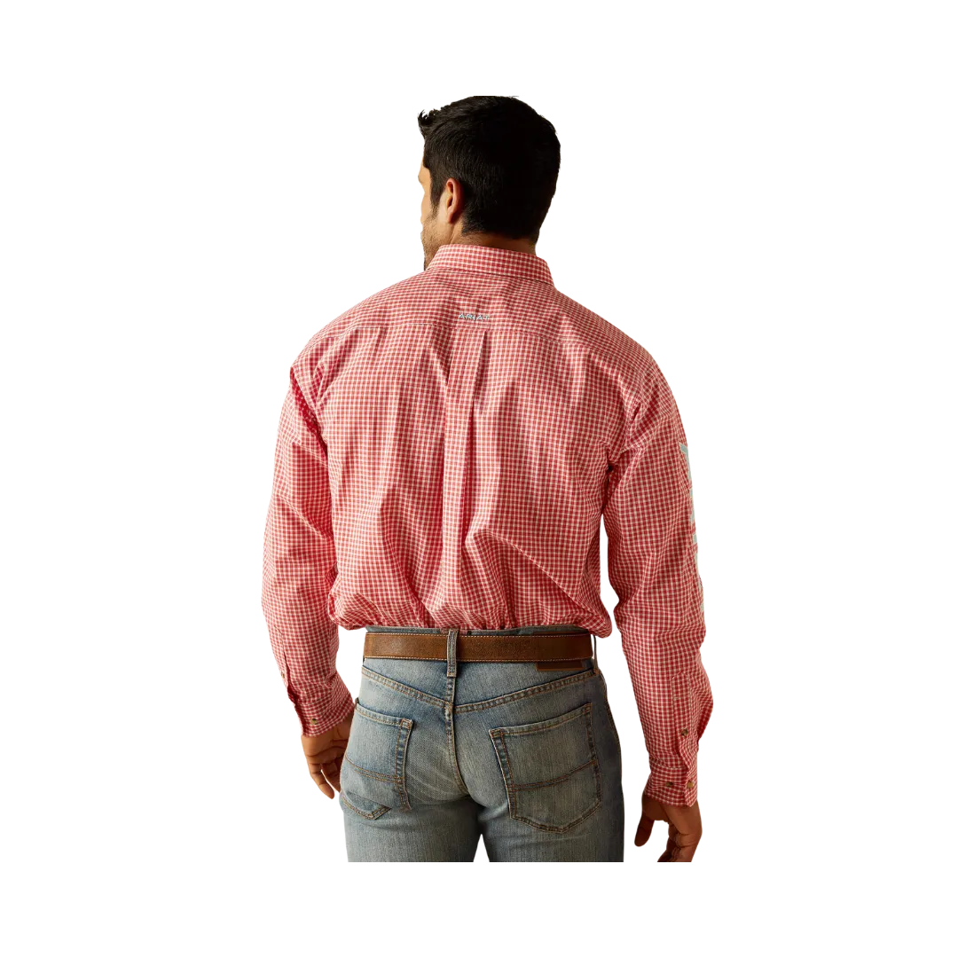 Arithtat Men's Pro Series Team Gilbert Classic Fit Red Shirt