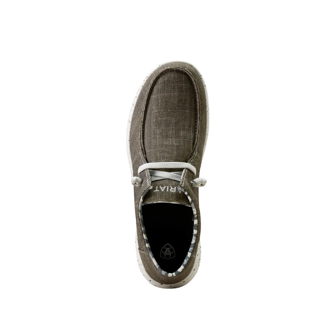 Arithtat Men's Hilo Stretch Lace Grey Shoes