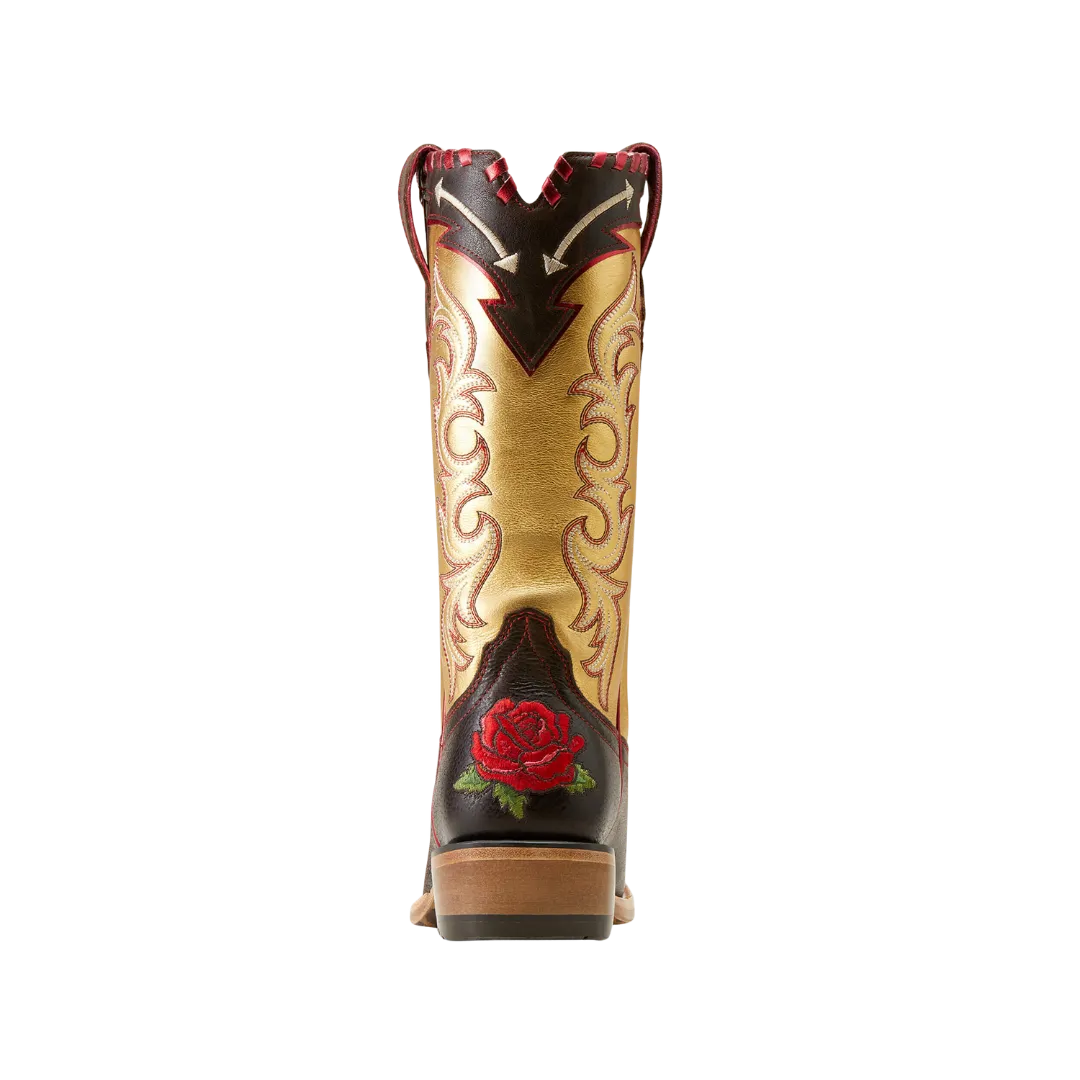 Arithtat Women's Futurity Rodeo Quincy Western Toffee Crunchrange Riding Ruby Boots