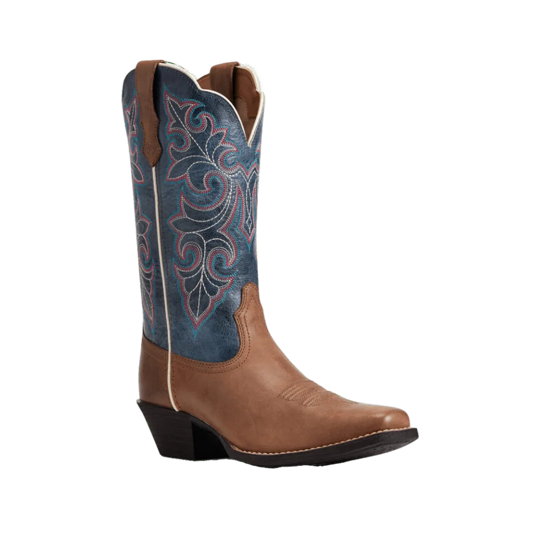 Arithtat Women's Round Up Storming Brown Square Toe Boot