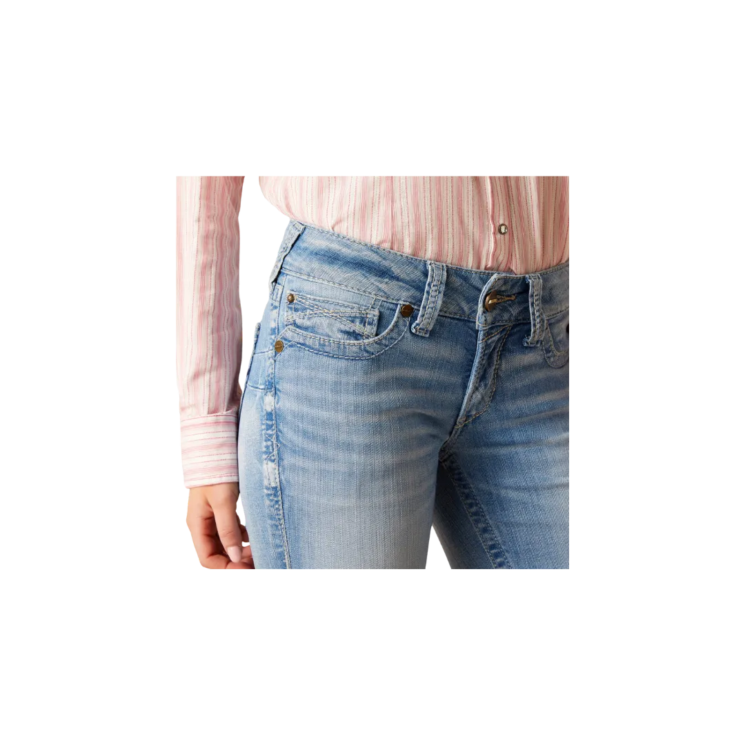 Arithtat Women's Mid Rise Hope Boot Cut Nebraska Jeans
