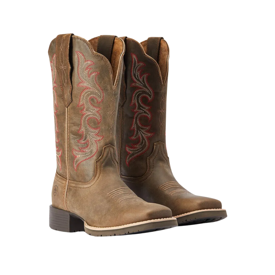 Arithtat Women's Hybrid Rancher Pebble Square Toe Boot