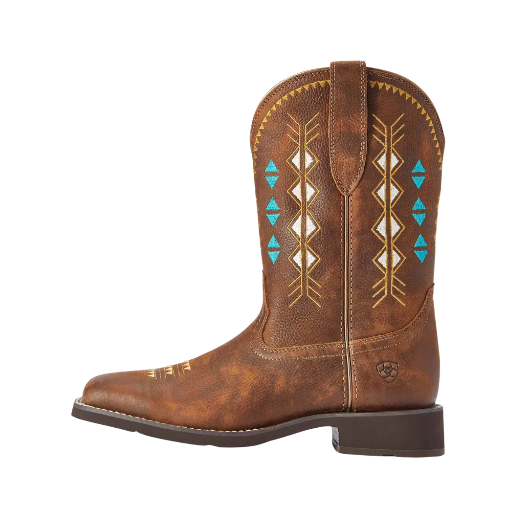Arithtat Women's Delilah Deco Western Copper Kettle Boots
