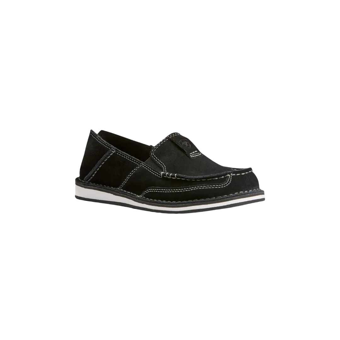 Arithtat Women's Black Suede Cruiser Shoes