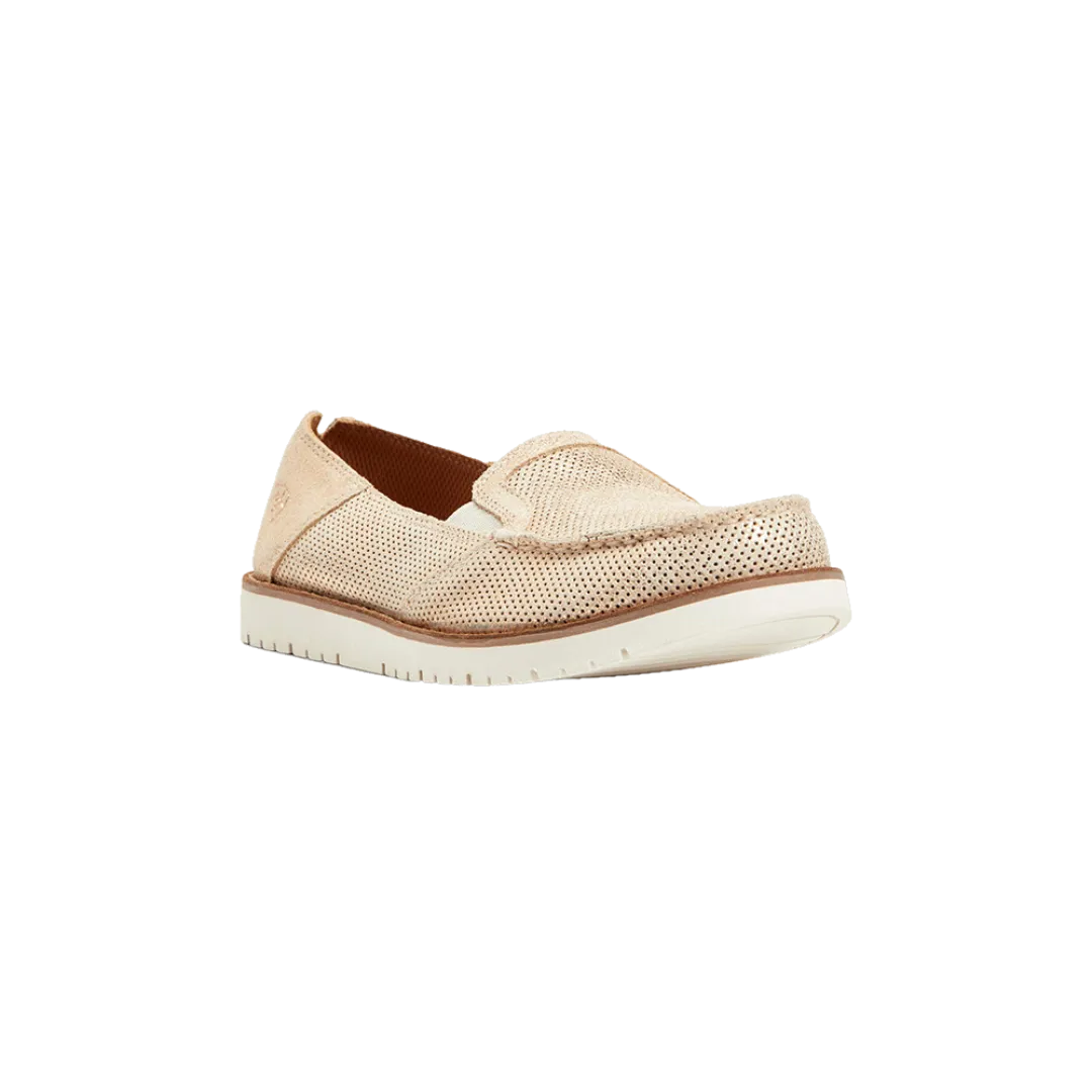 Arithtat Women's Cruiser Easy Flex 360 Rose Gold Metallic Slip On Shoe