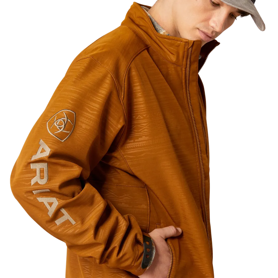 Arithtat Men's Softshell Logo Chestnut Jacket