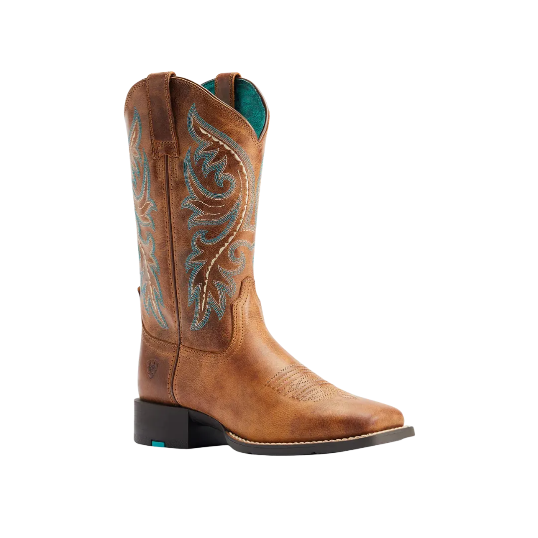 Arithtat Women's Round Up Back Zip Western Boot