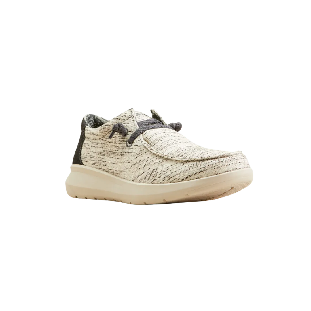 Arithtat Men's Hilo Stretch Lace White Shoes