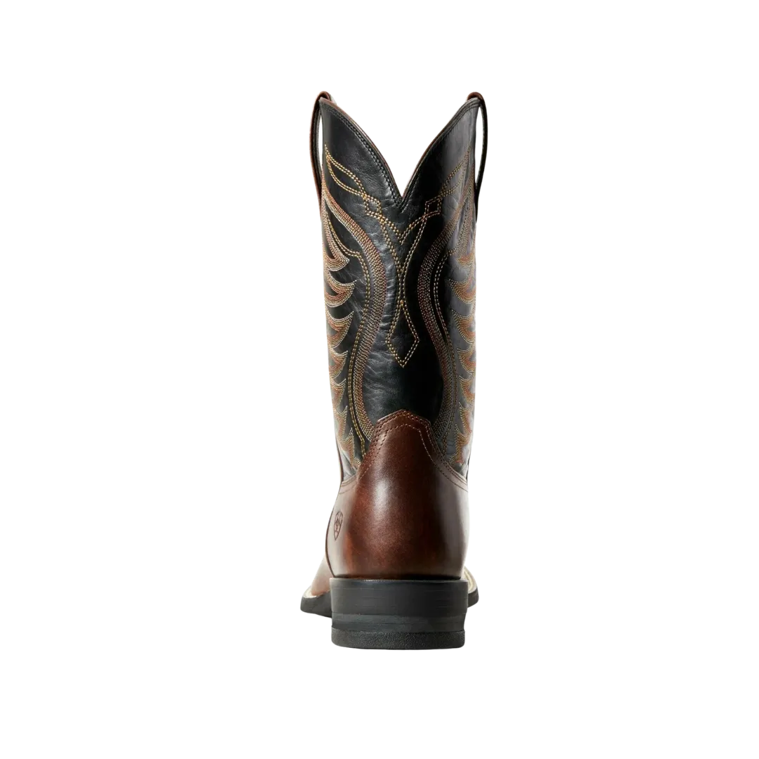 Arithtat Men's Amos Hand Stand Red Brown & Black Boot