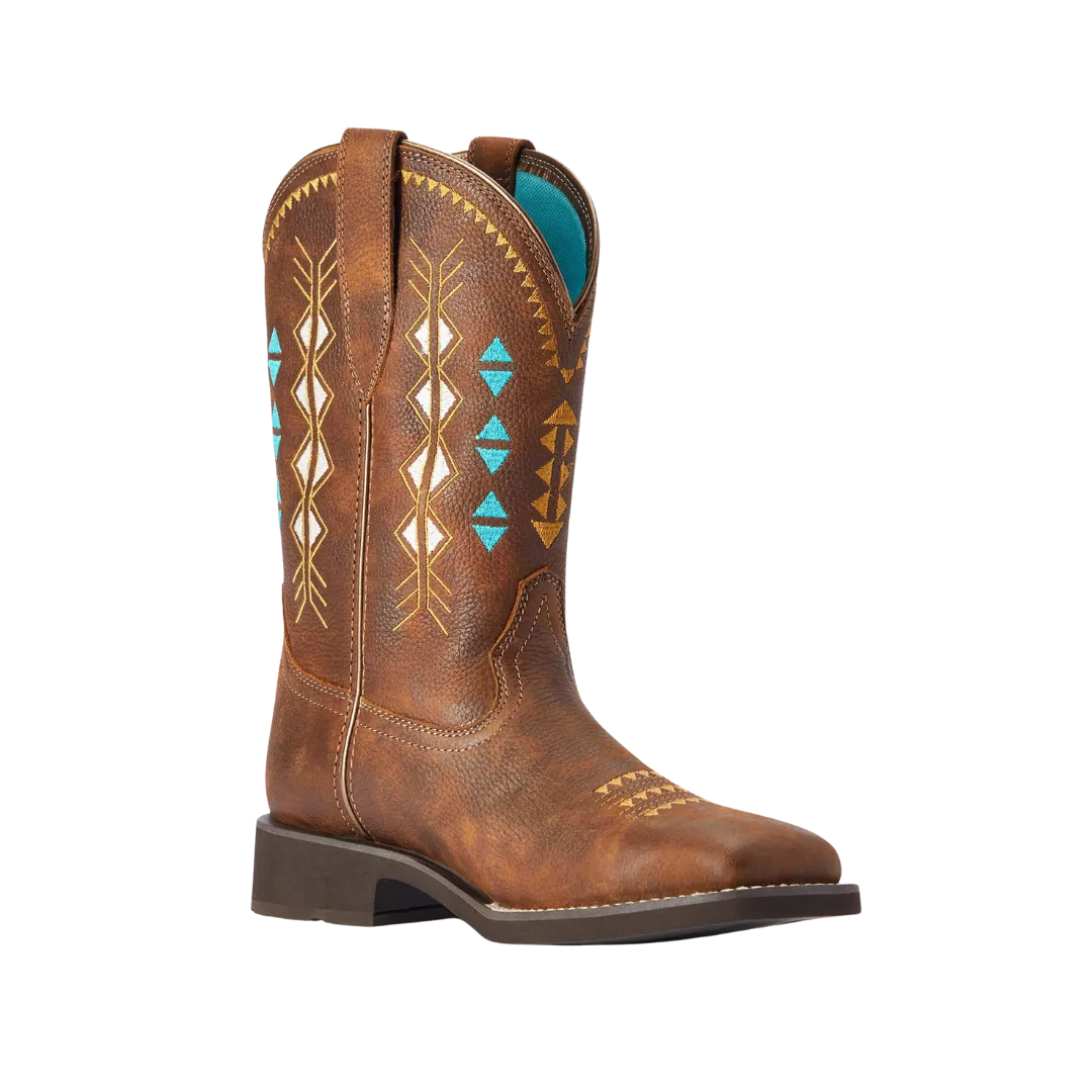 Arithtat Women's Delilah Deco Western Copper Kettle Boots
