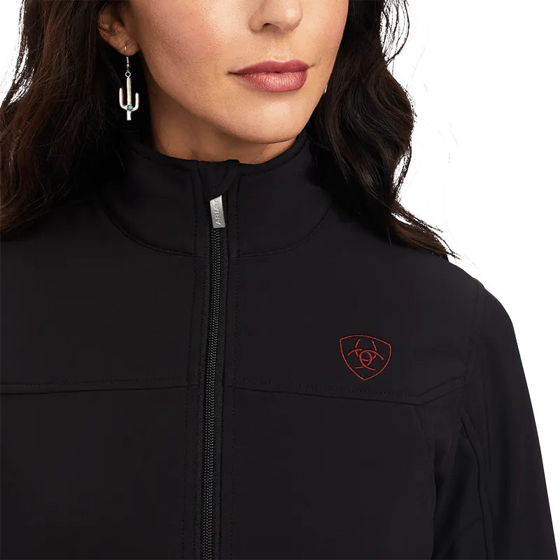 Arithtat Women's Rosas Team Softshell Black Jacket