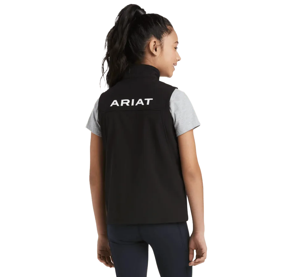 Arithtat Youth New Team Black Softshell Vest