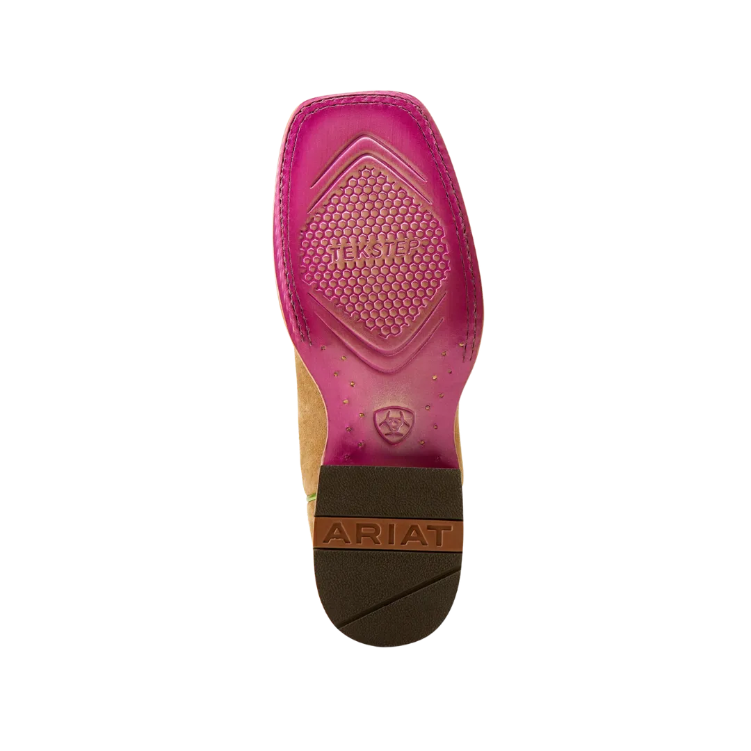 Arithtat Women's Frontier Calamity Jane Western Dijon Roughout Electric Raspberry Boots