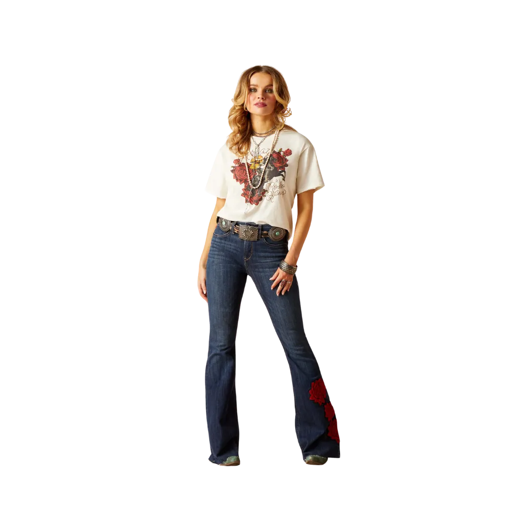 Arithtat Women's Happy Trails Rodeo Quincy T-Shirt