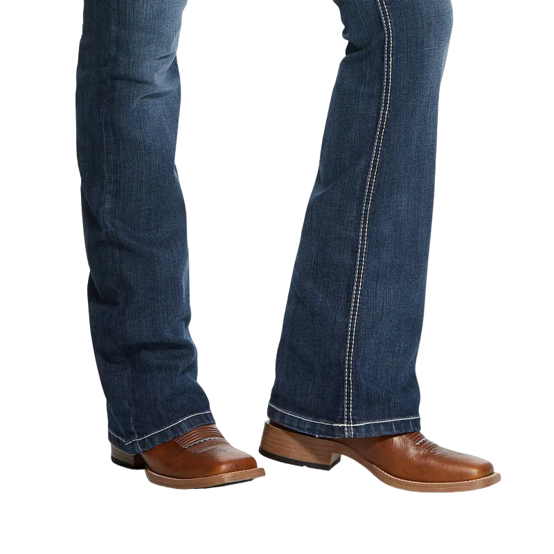 Arithtat Women's Real Mid Rise Arrow Fit Stretch Shayla Boot Cut Jean