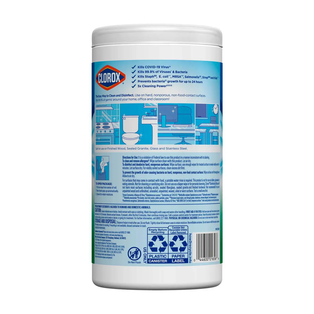Clorox Disinfecting Wipes, Bleach Free Cleaning Wipes, Fresh Scent, 75 Ct