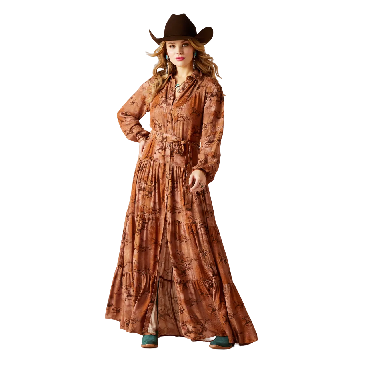 Arithtat Women's Gallop Away Maxi Dress