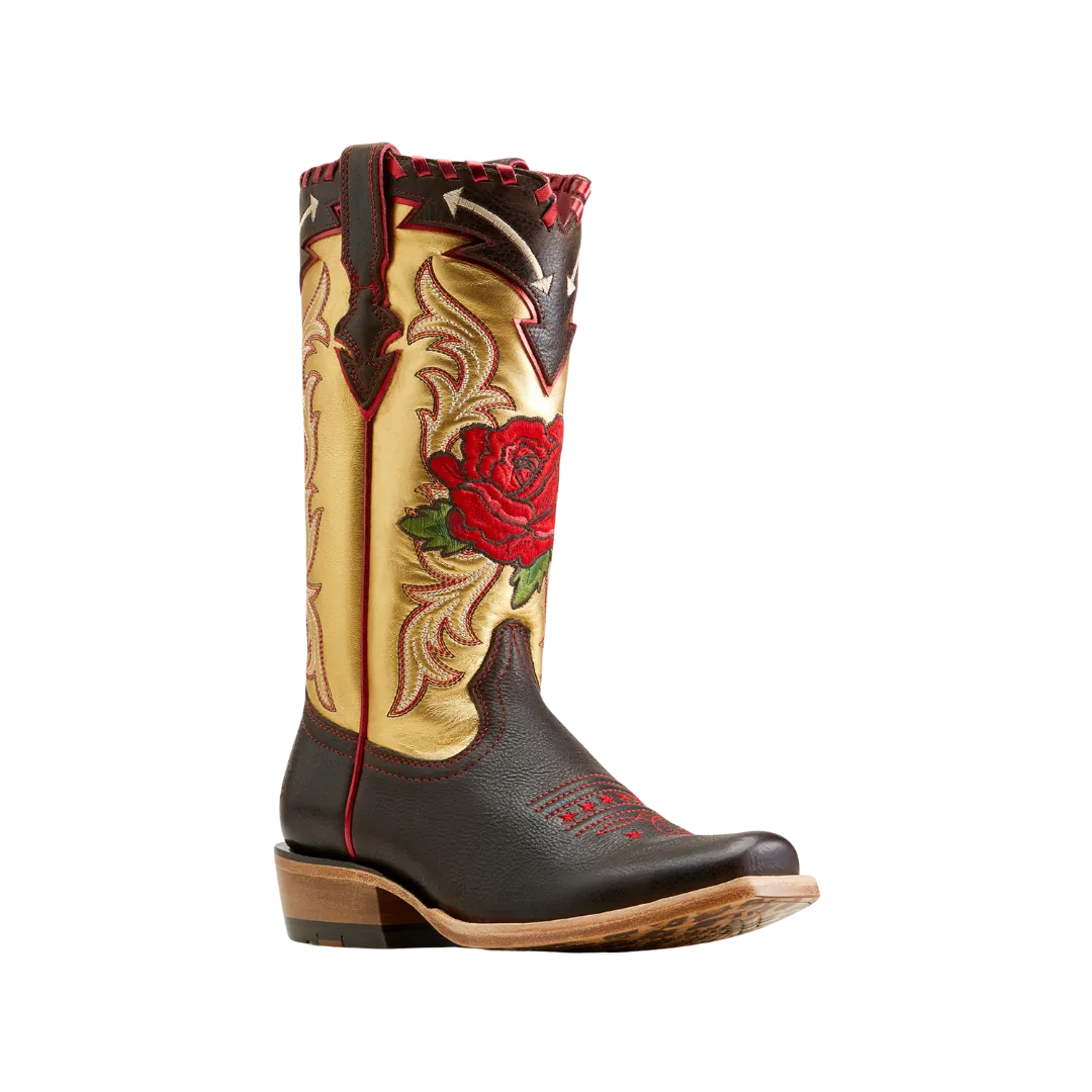 Arithtat Women's Futurity Rodeo Quincy Western Toffee Crunchrange Riding Ruby Boots