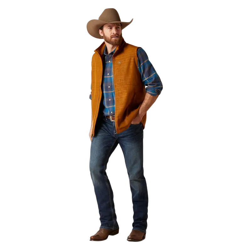 Arithtat Men's Logo Chestnut Softshell Vest