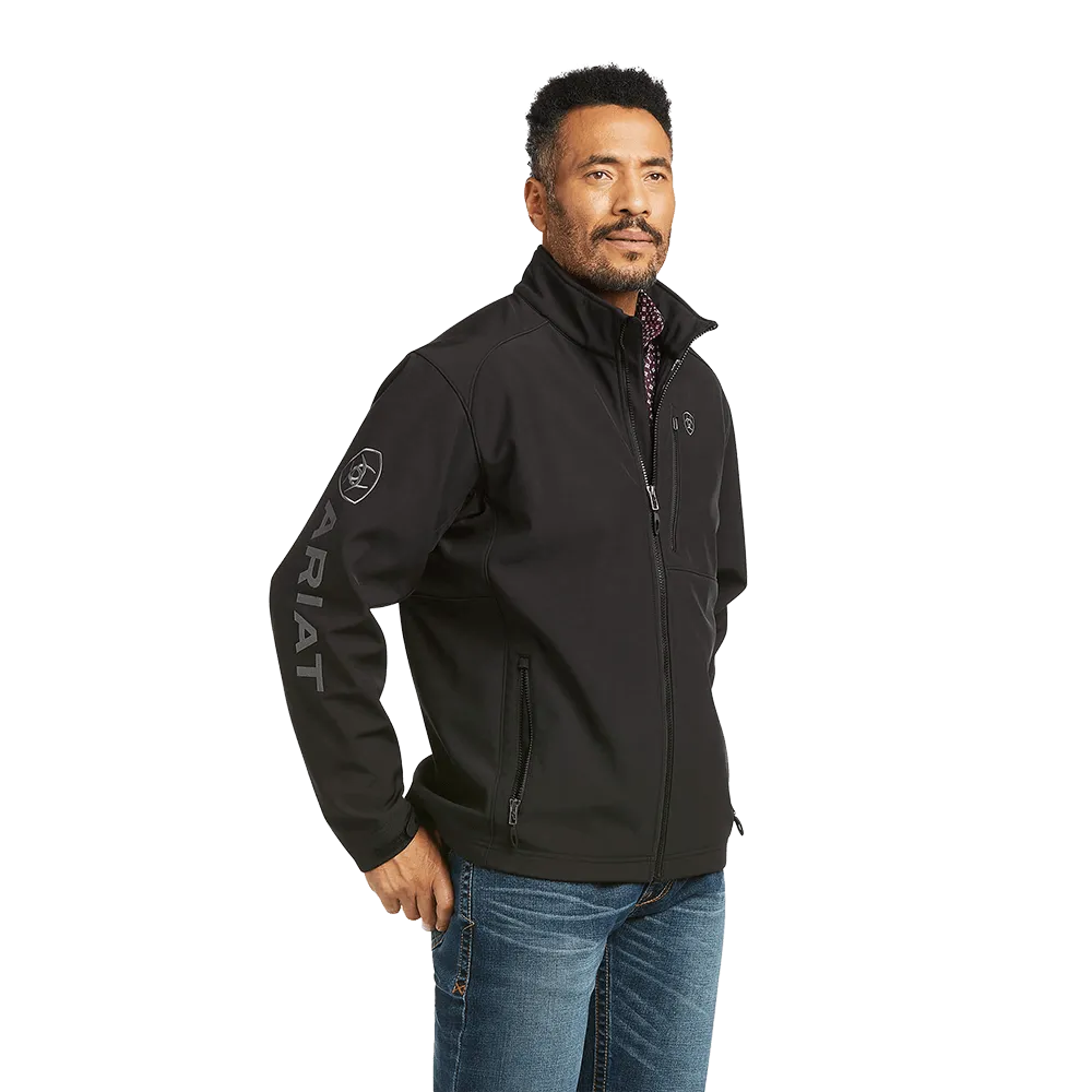 Arithtat Mens Logo 2.0 Patriot Softshell Black Concealed Carry Jacket