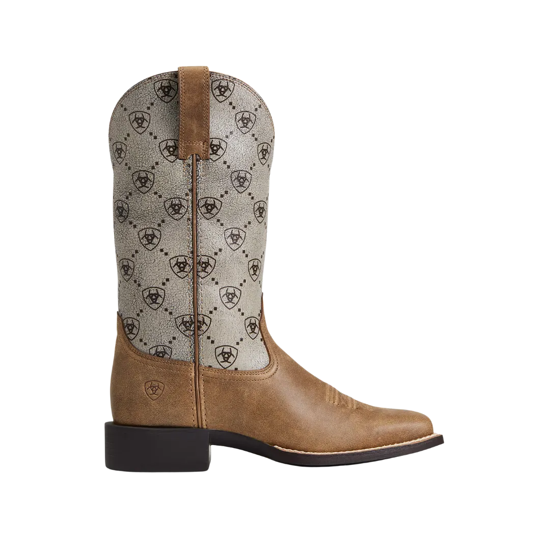 Arithtat Women's Round Up Wide Brown Bomber Square Toe Boot