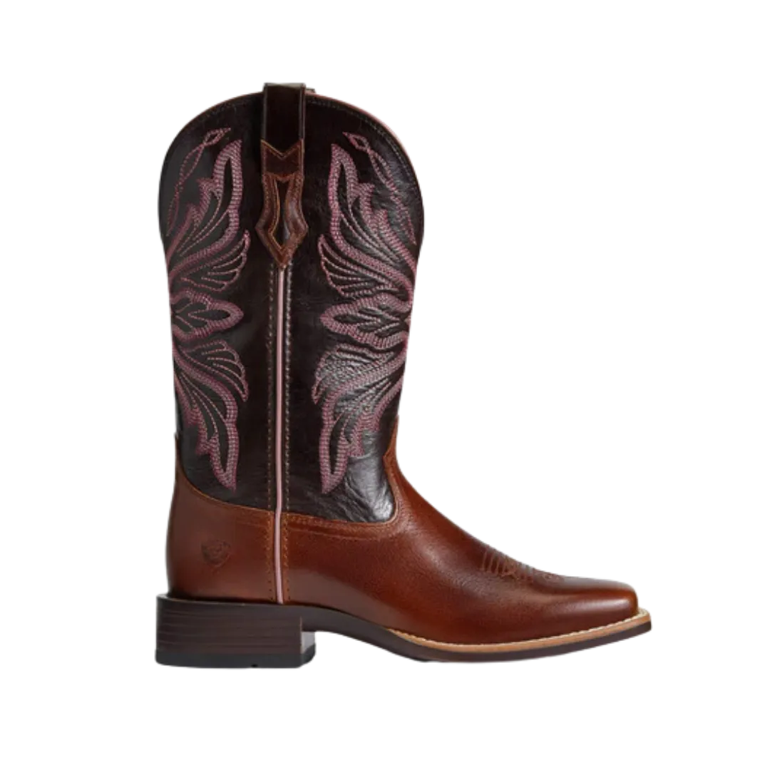 Arithtat Women's Edgewood Dark Luggage Western Boot