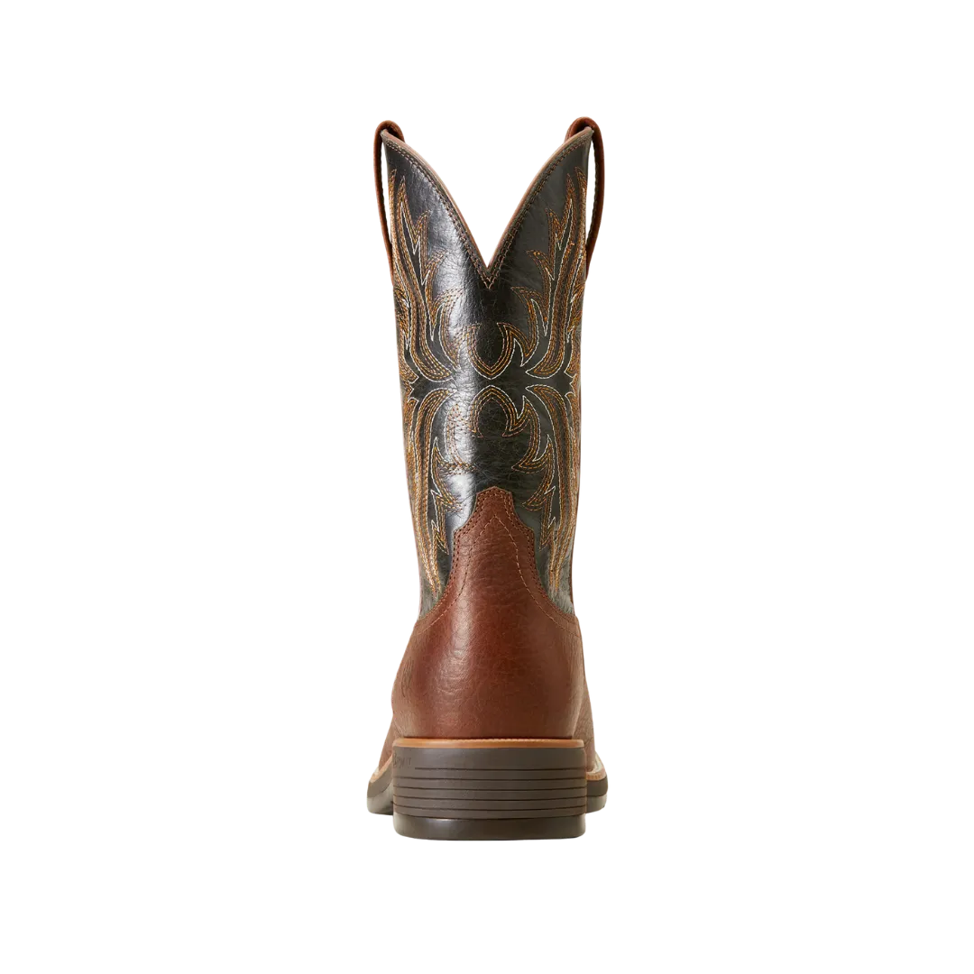 Arithtat Men's Ridgeback Deepest Clay & Western Black Boots