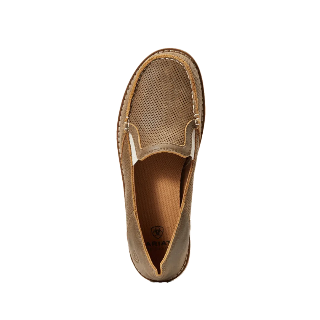 Arithtat Women's Cruiser Easy Flex 360 Brown Bomber Slip On Shoe