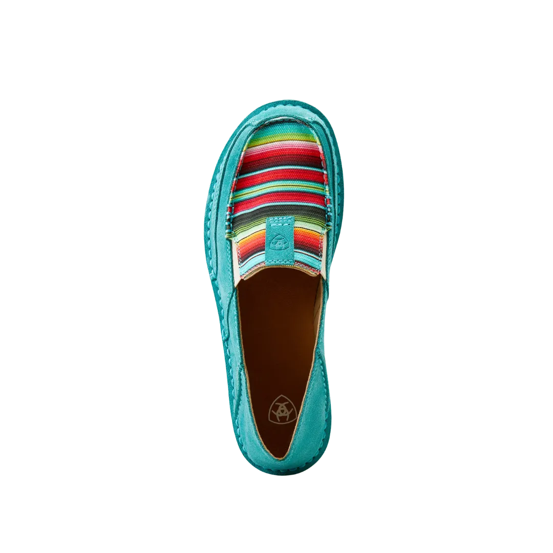 Arithtat Women's Cruiser Teal Suede Shoes