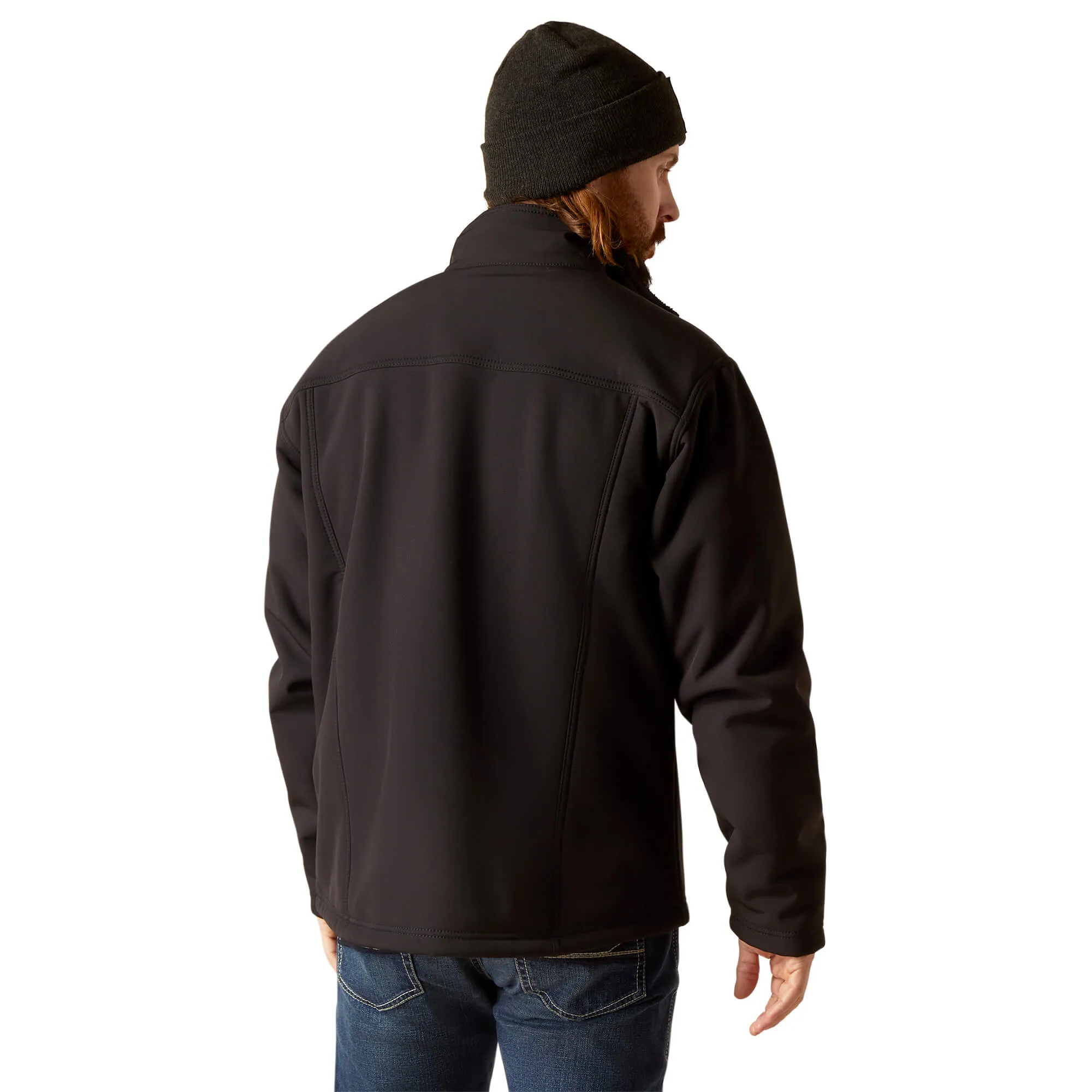 Arithtat Men's Vernon Black Sherpa Jacket
