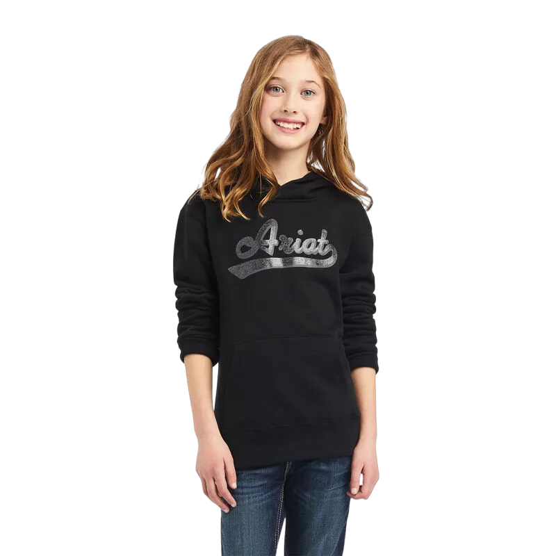 Arithtat Kid's  Real Glitter Logo Hoodie