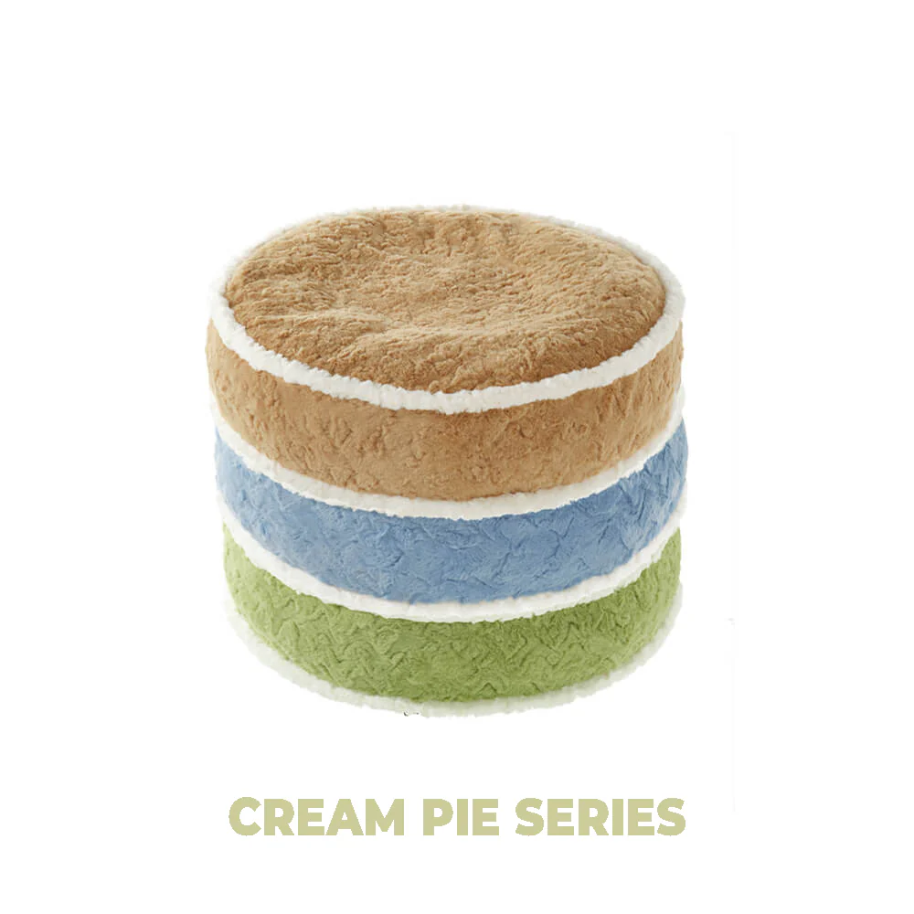 Cream Pie Ultra-Soft Plush Pet Bed